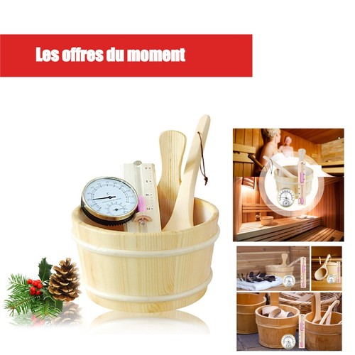 Seau pour sauna set - -,